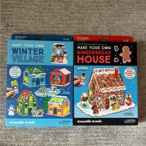 NWT Crocodile Creek Make Your Own Winter Village and Gingerbread House